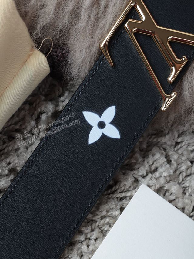 LV皮帶 經典 Damier帆布與Damier Infini牛皮 路易威登男士雙面腰帶  xfp2103